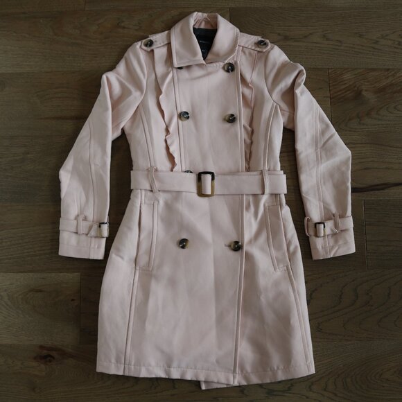 Pale Pink Trench Coat - Picture 1 of 5